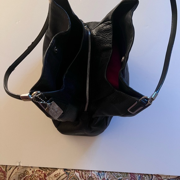 *REDUCED Coach Large Leather 3 compartment Black Purse - Picture 11 of 14